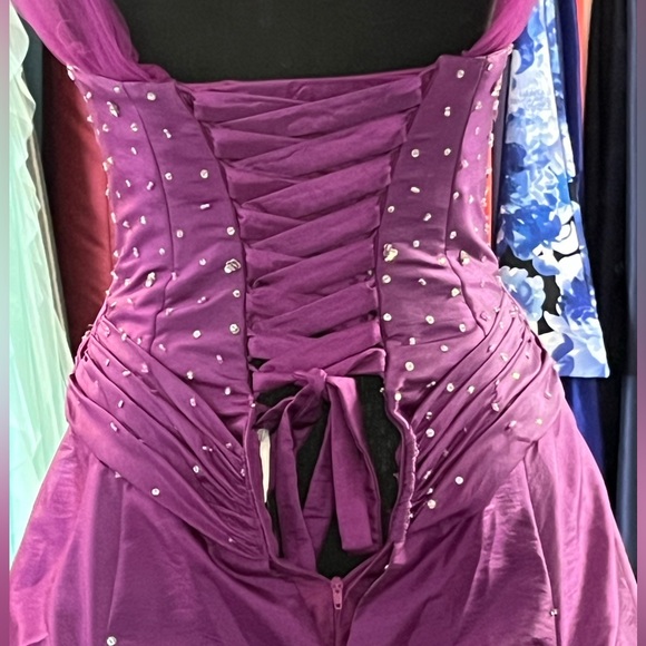 Mori Lee Vibrant Purple Prom Dress - Picture 3 of 5